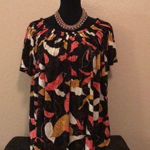 Style & Co Multi Color Blouse